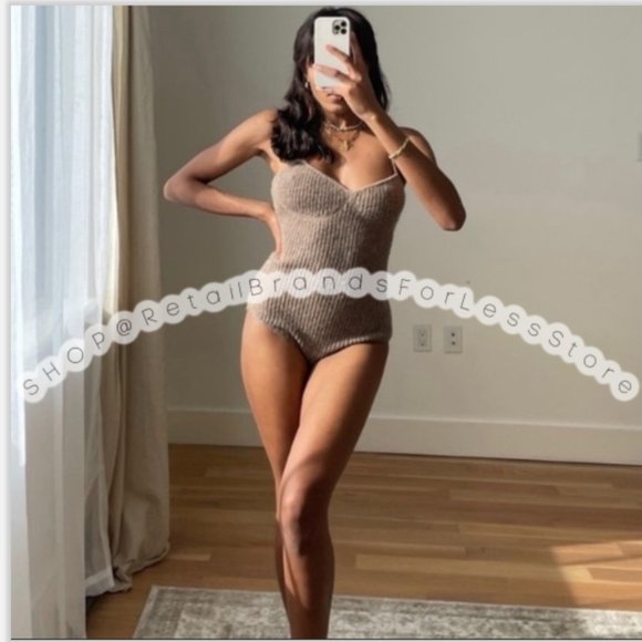 ZARA WOOL LIMITED EDITION BODYSUIT WITH SPACHETTI STRAPS - Picture 1 of 10